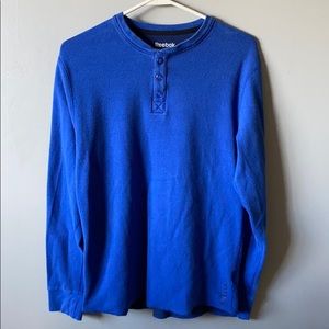Reebok blue thermal long sleeve